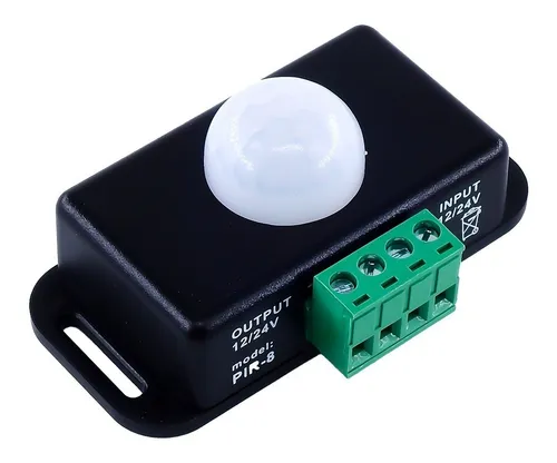 SENSOR PIR DE MOVIMIENTO CON INTERRUPTOR AJUSTABLE