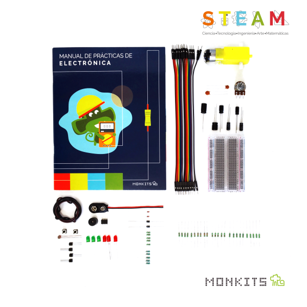 KIT DE PRACTICAS DE ELECTRONICA ESCOLAR ME-PE20