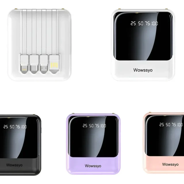 POWER BANK 10000MAH-4 CABLES CON PANTALLA DIGITAL