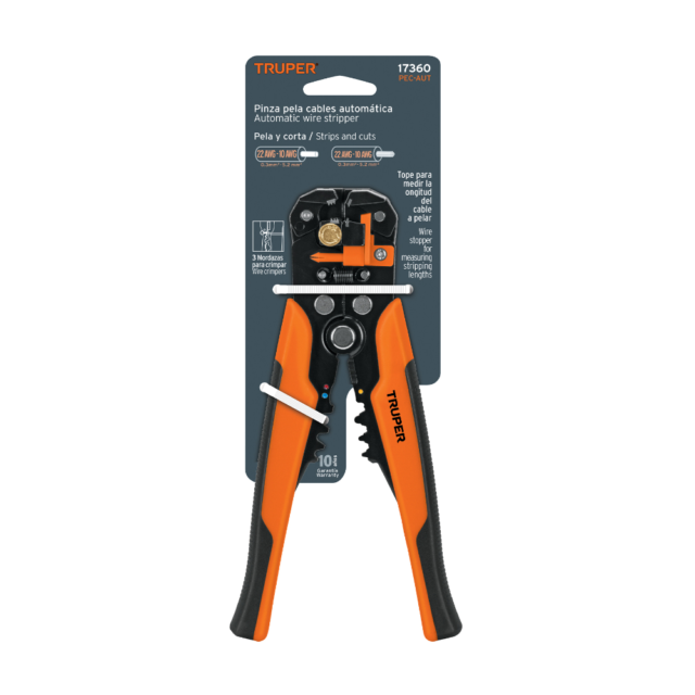 PINZA PELA CABLE AUTOMATICA 8'' TRUPER