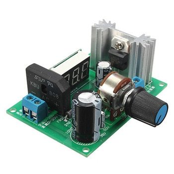 MÓDULO REGULADOR DE VOLTAJE VARIABLE LM317 CON VOLTIMETRO