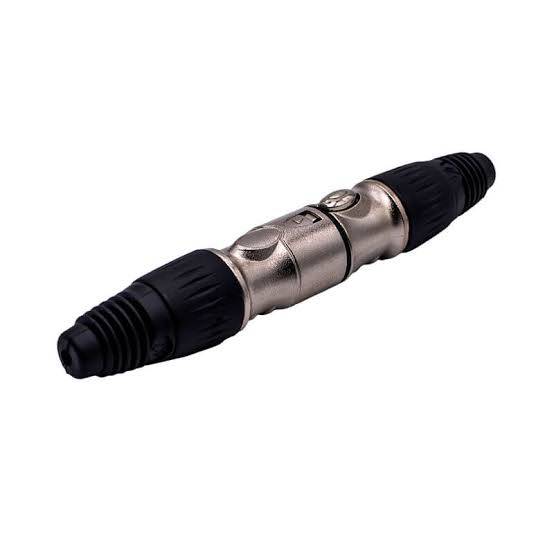 CONECTOR DE AUDIO XLR 3 PINES PLATEADO H-M